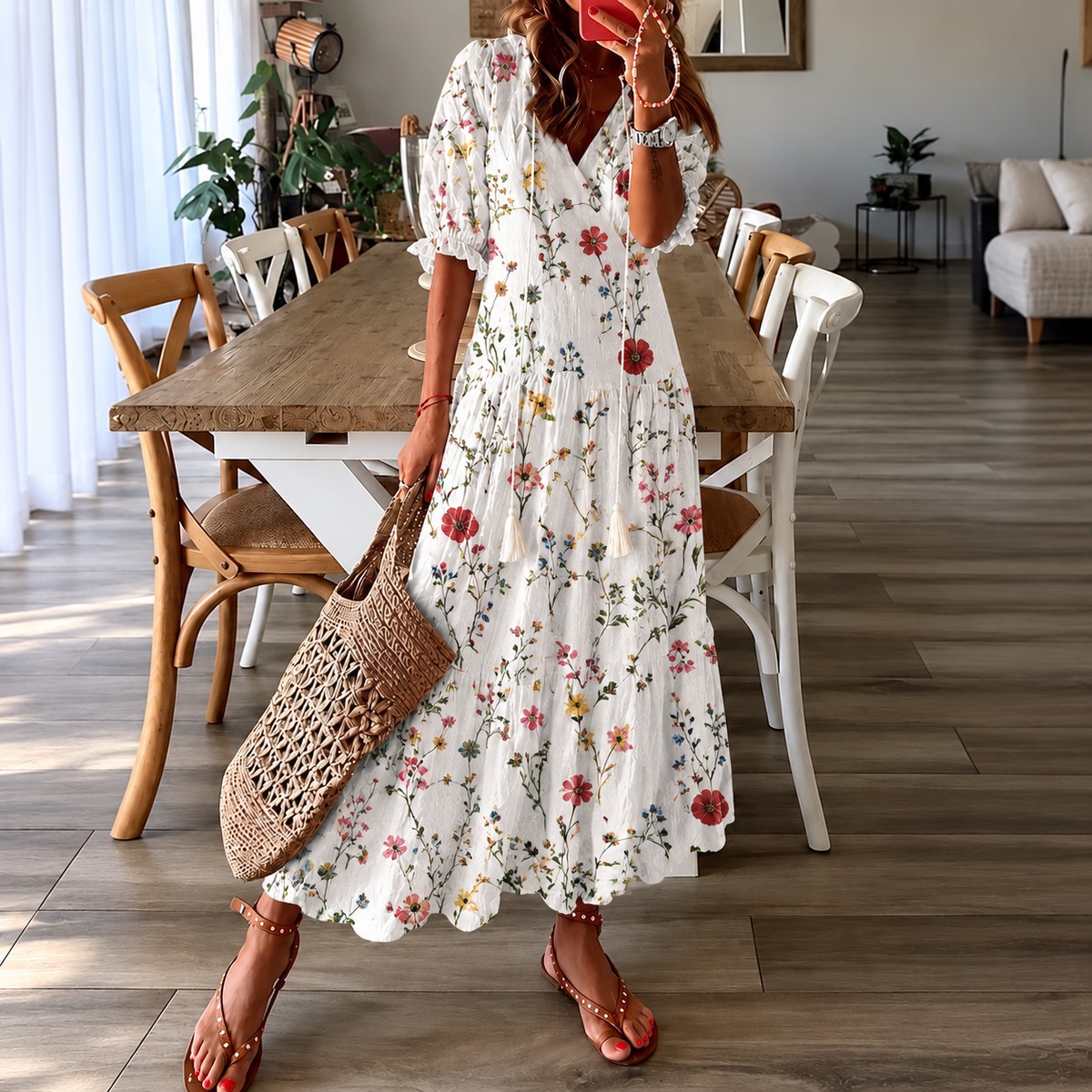 Paisley™ | Chic Boho Midi Dress
