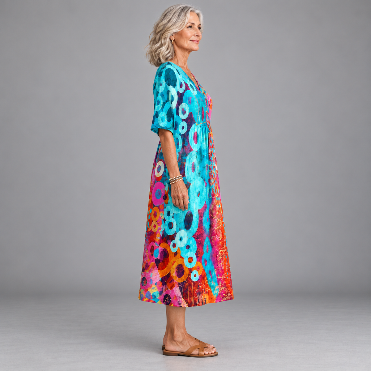 Amara | Vibrant Tie-Dye Dress