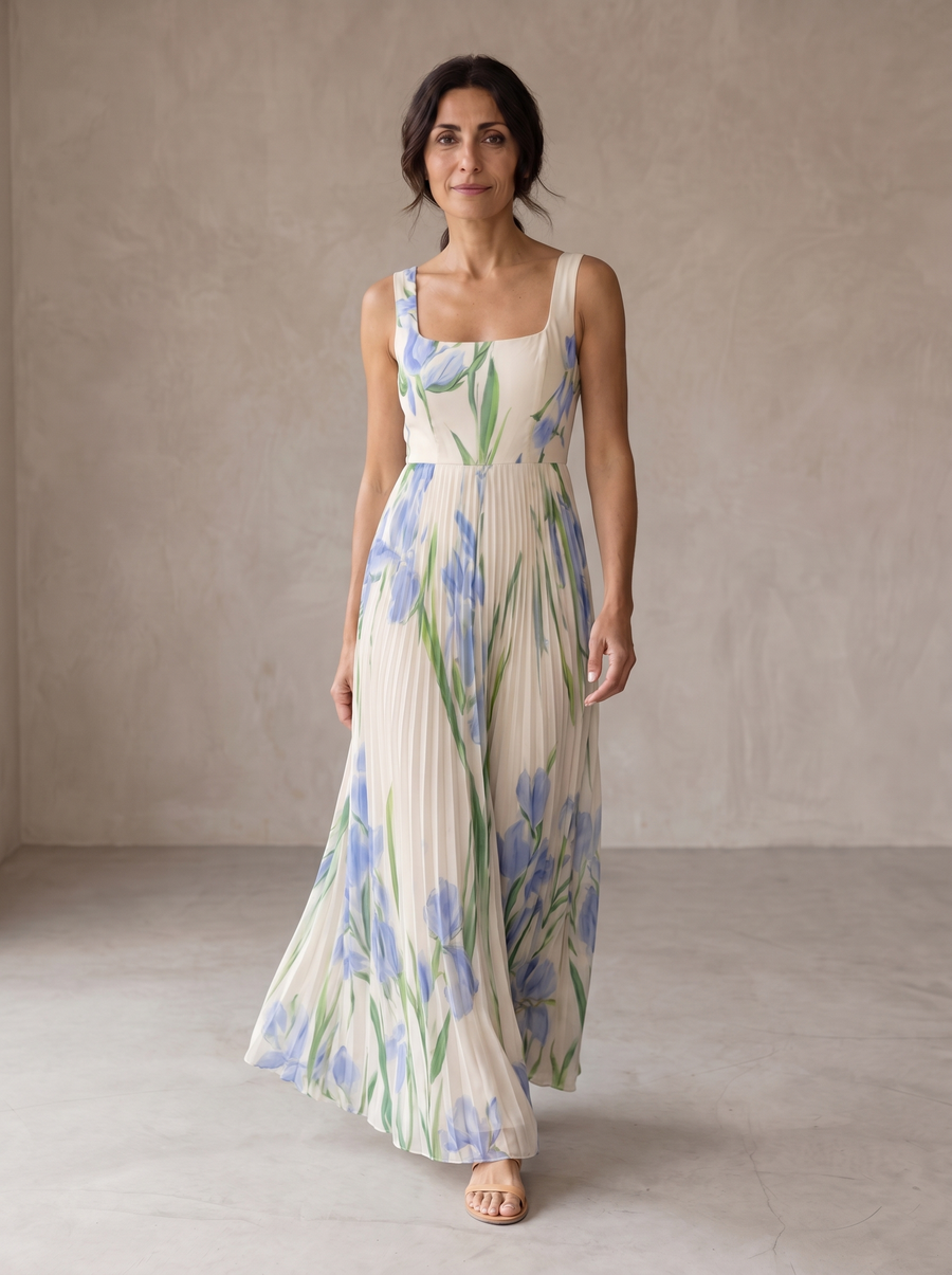 Orine | Floral A-Line Maxi Dress