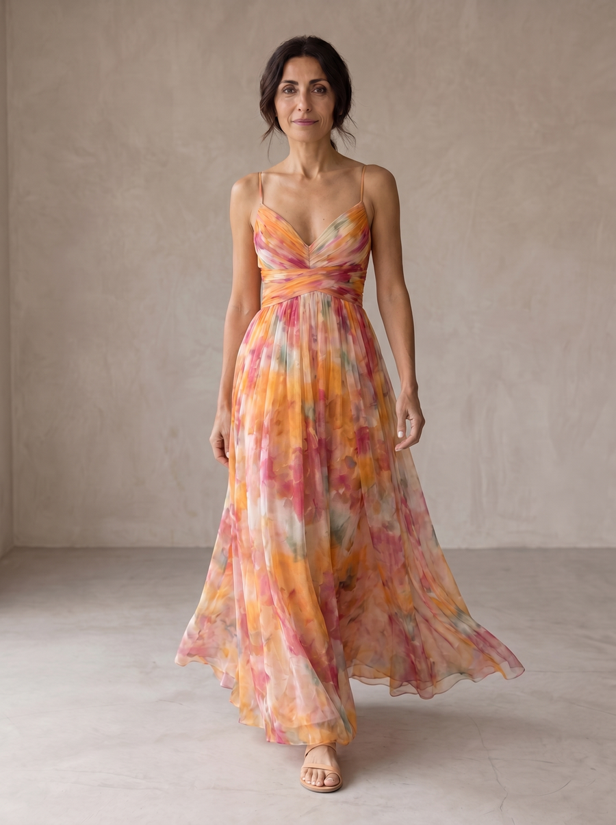 Georgia | Charming Maxi Dress with Floral Print