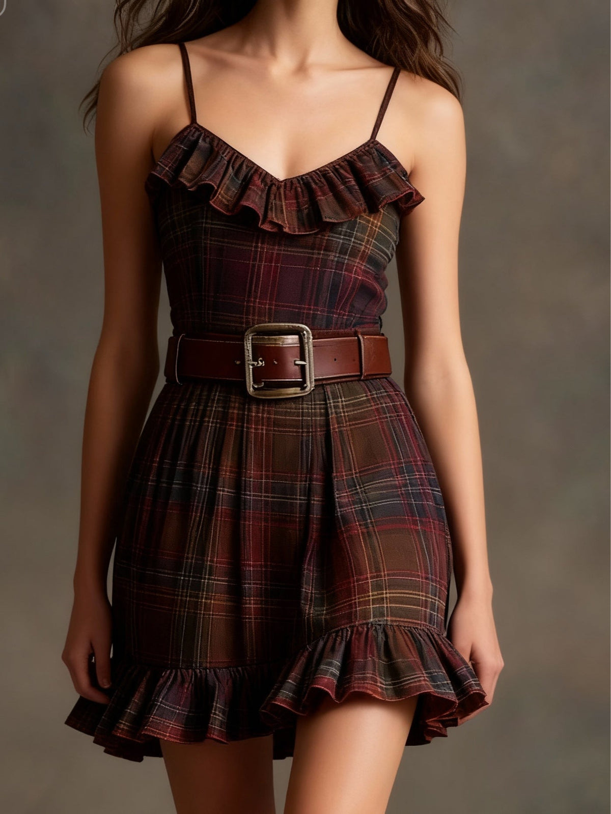 Vintage Mini Dress with Stripes and Loose Jacket (Includes belt)