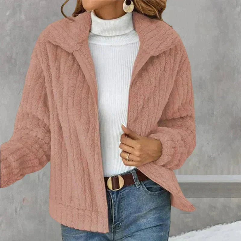 Stacey Casual Plush Cardigan